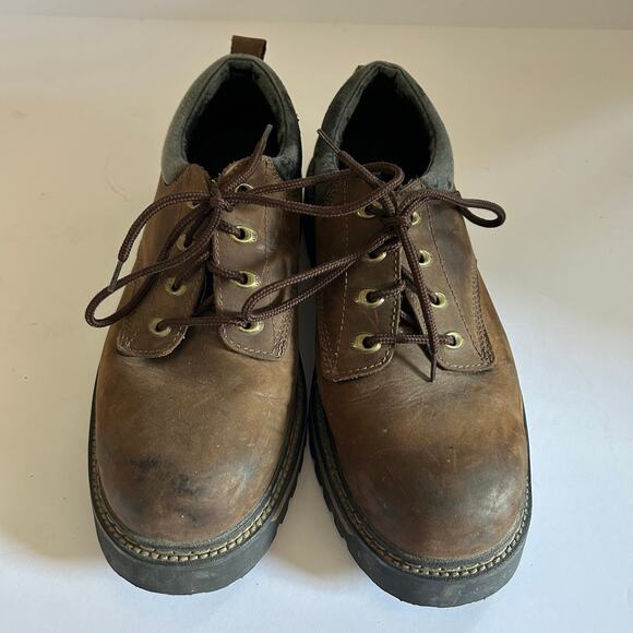 Skechers Vtg Mens Size 13 Brown Leather Chunky Oxford Shoes Lug Sole Y2K Grunge main image 7